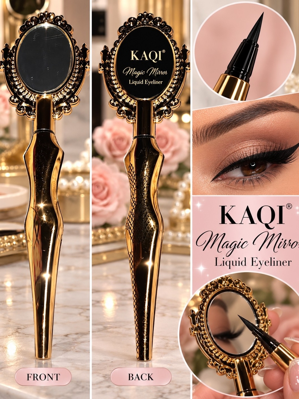 Magic Mirror Liquid Eyeliner - Gold Precision Eyeliner Pen
